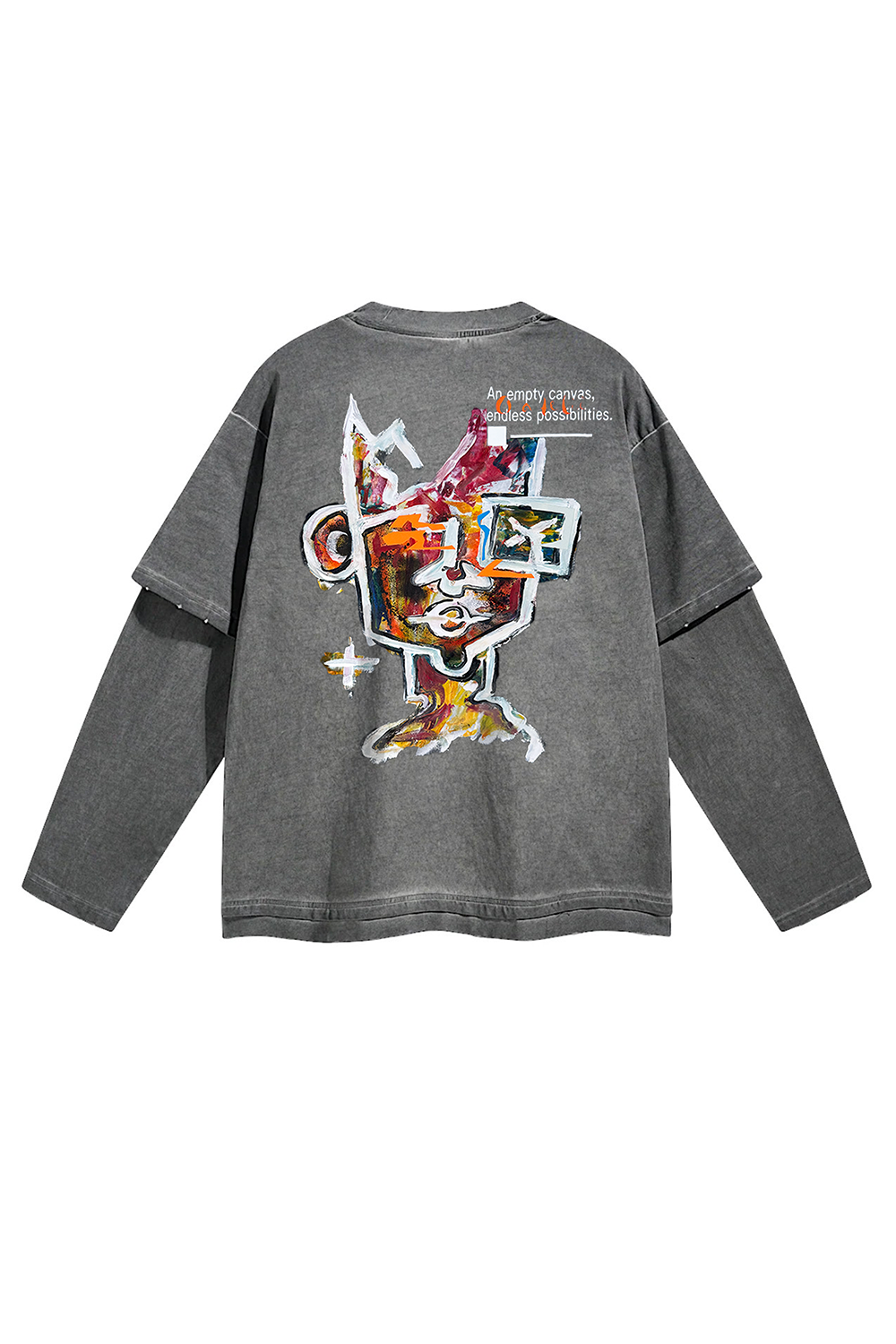 Frames Double Sleeve T-Shirt Light Grey