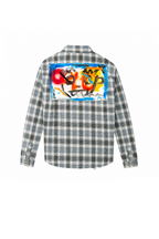 Cores Vivas Checkered Flannel Brown/Blue