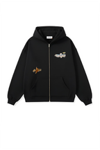 A Paleta Zip-Up Hoodie Black