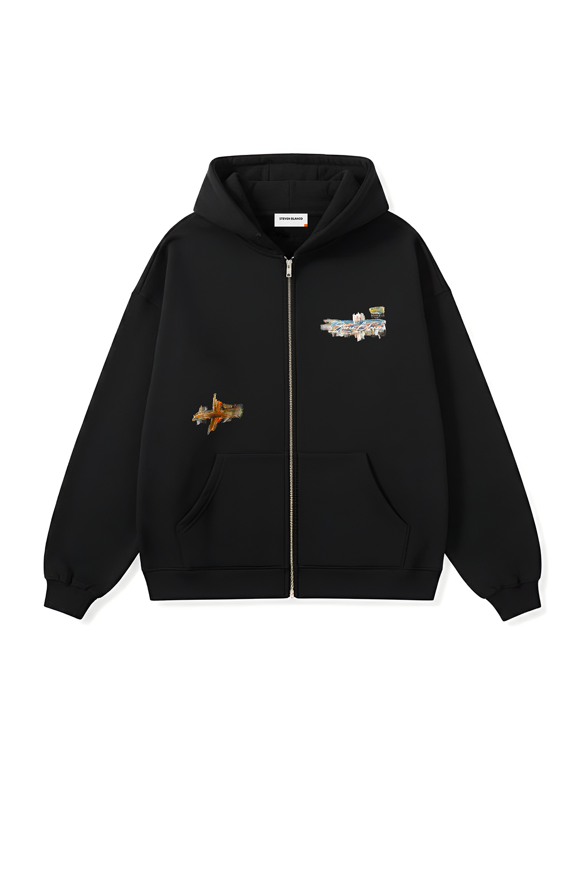 A Paleta Zip-Up Hoodie Black