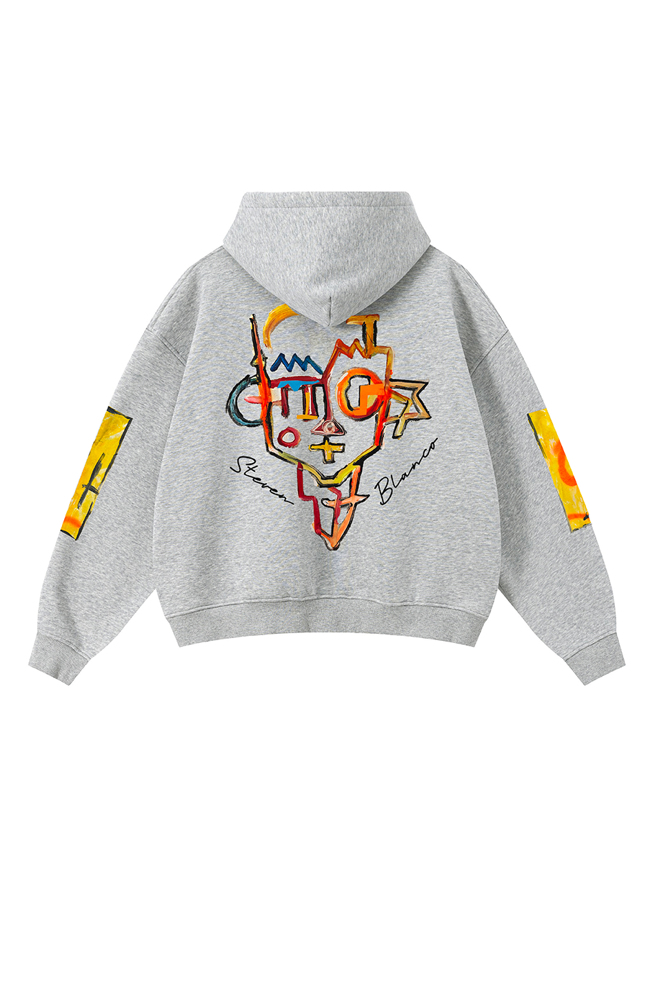 A Cinza Zip-Up Hoodie Grey
