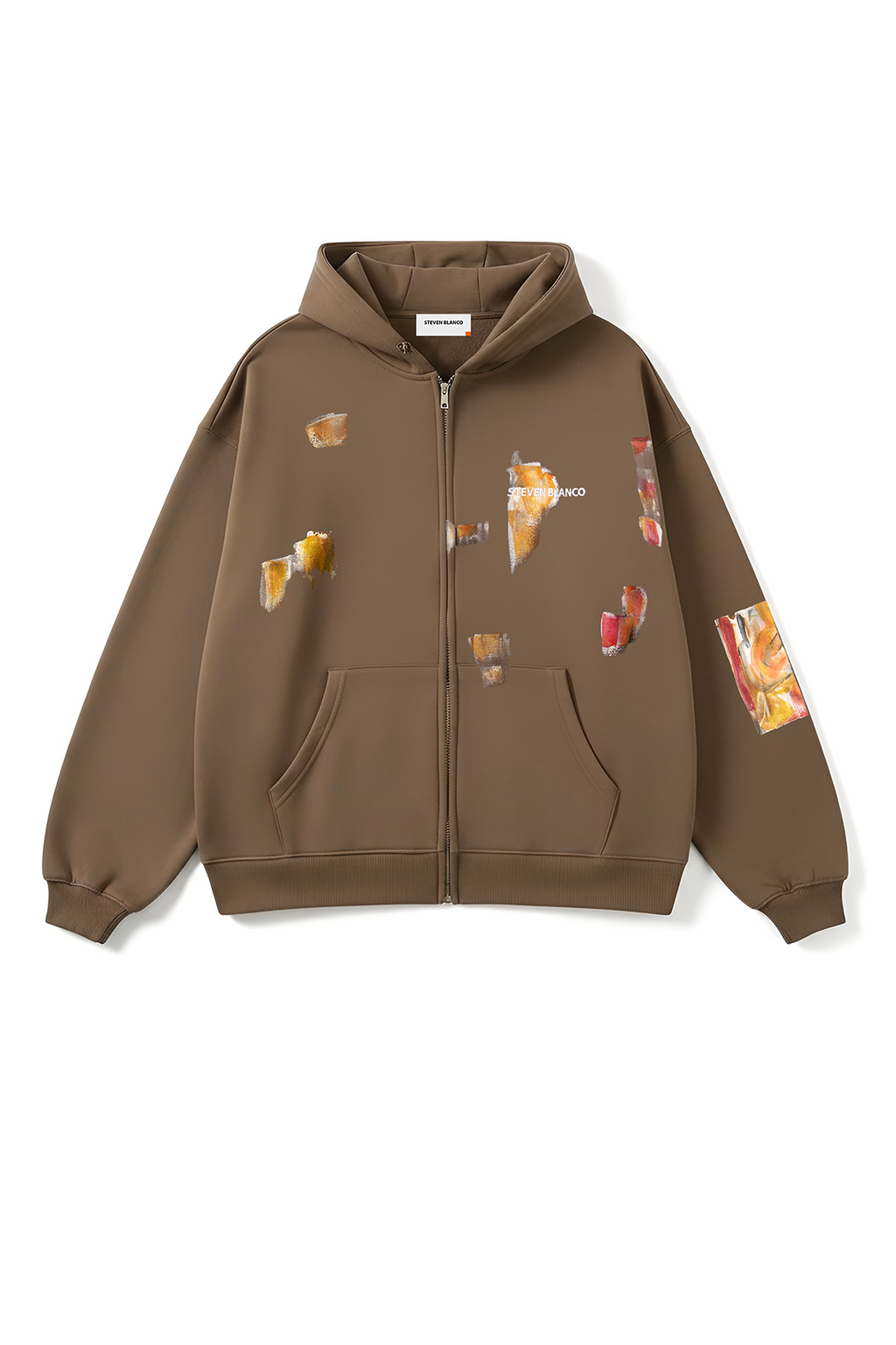 A Paleta Zip-Up Hoodie Brown