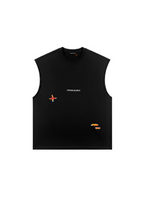 The Outline Sleeveless T-Shirt Black