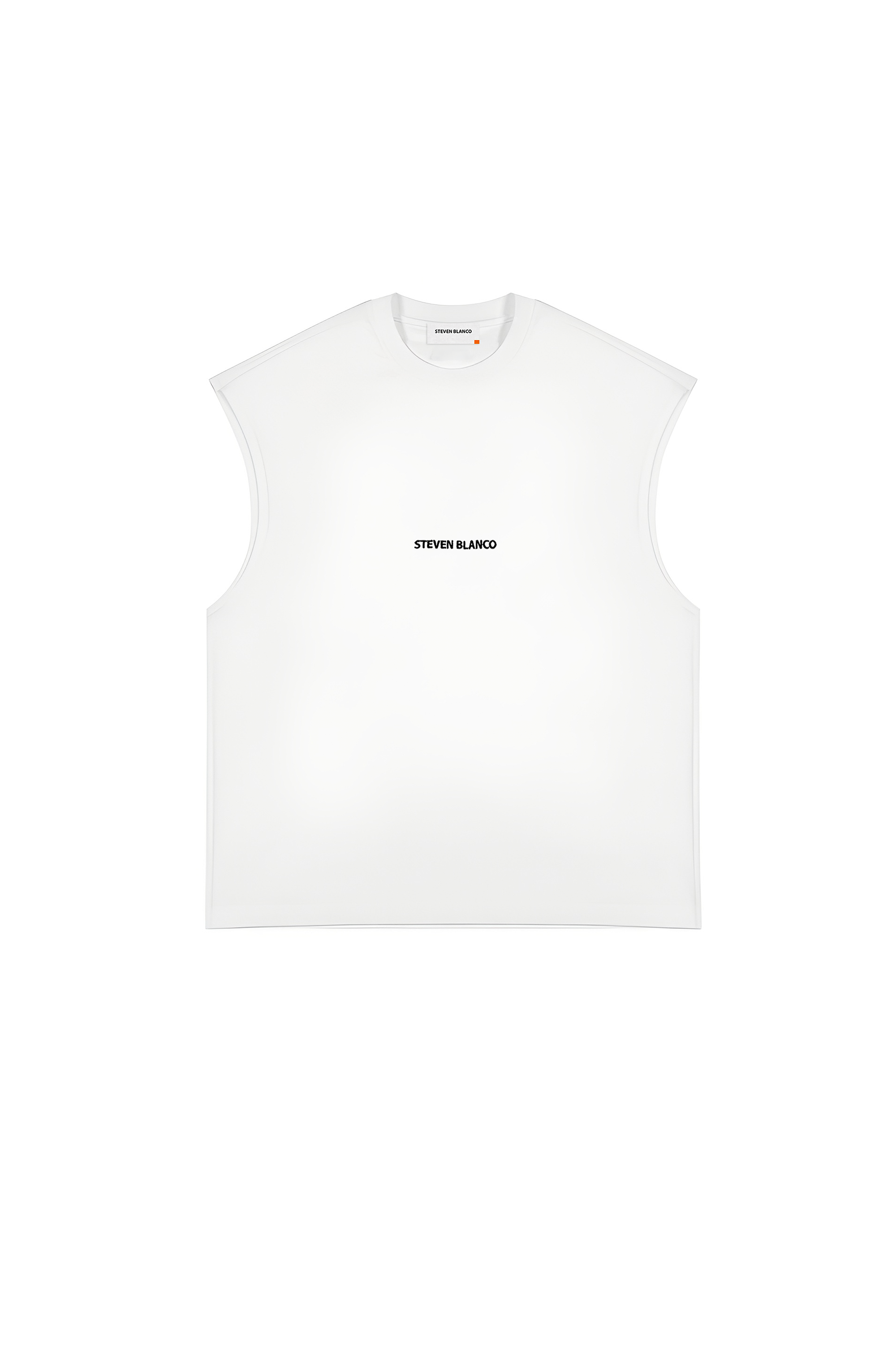 The Outline Sleeveless T-Shirt White