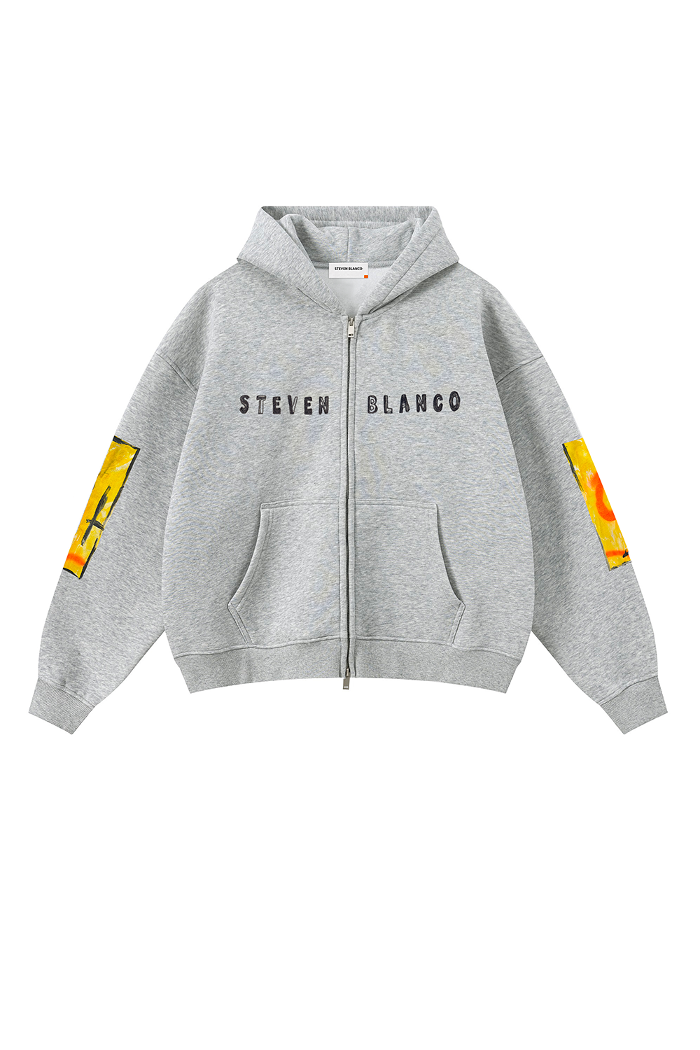 A Cinza Zip-Up Hoodie Grey
