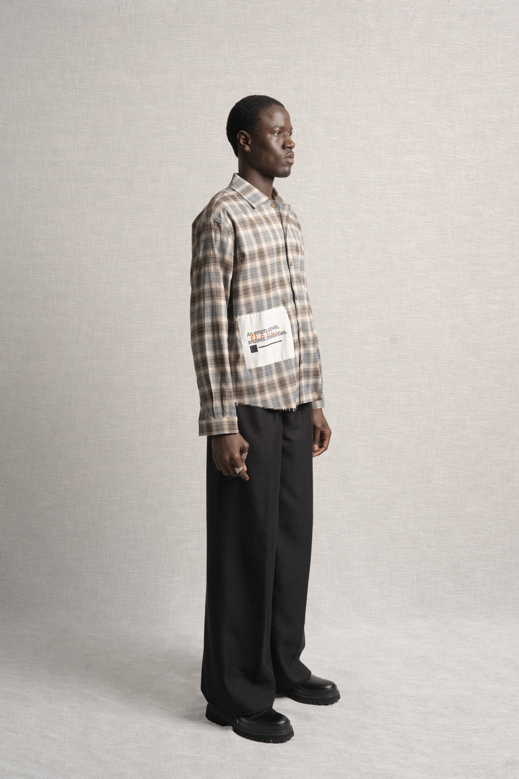 Cores Vivas Checkered Flannel Brown/Blue