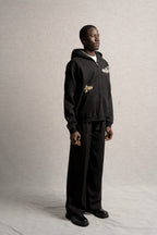 A Paleta Zip-Up Hoodie Black