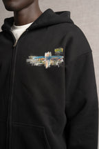 A Paleta Zip-Up Hoodie Black