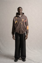 A Paleta Zip-Up Hoodie Brown