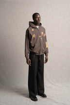 A Paleta Zip-Up Hoodie Brown