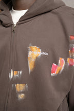 A Paleta Zip-Up Hoodie Brown