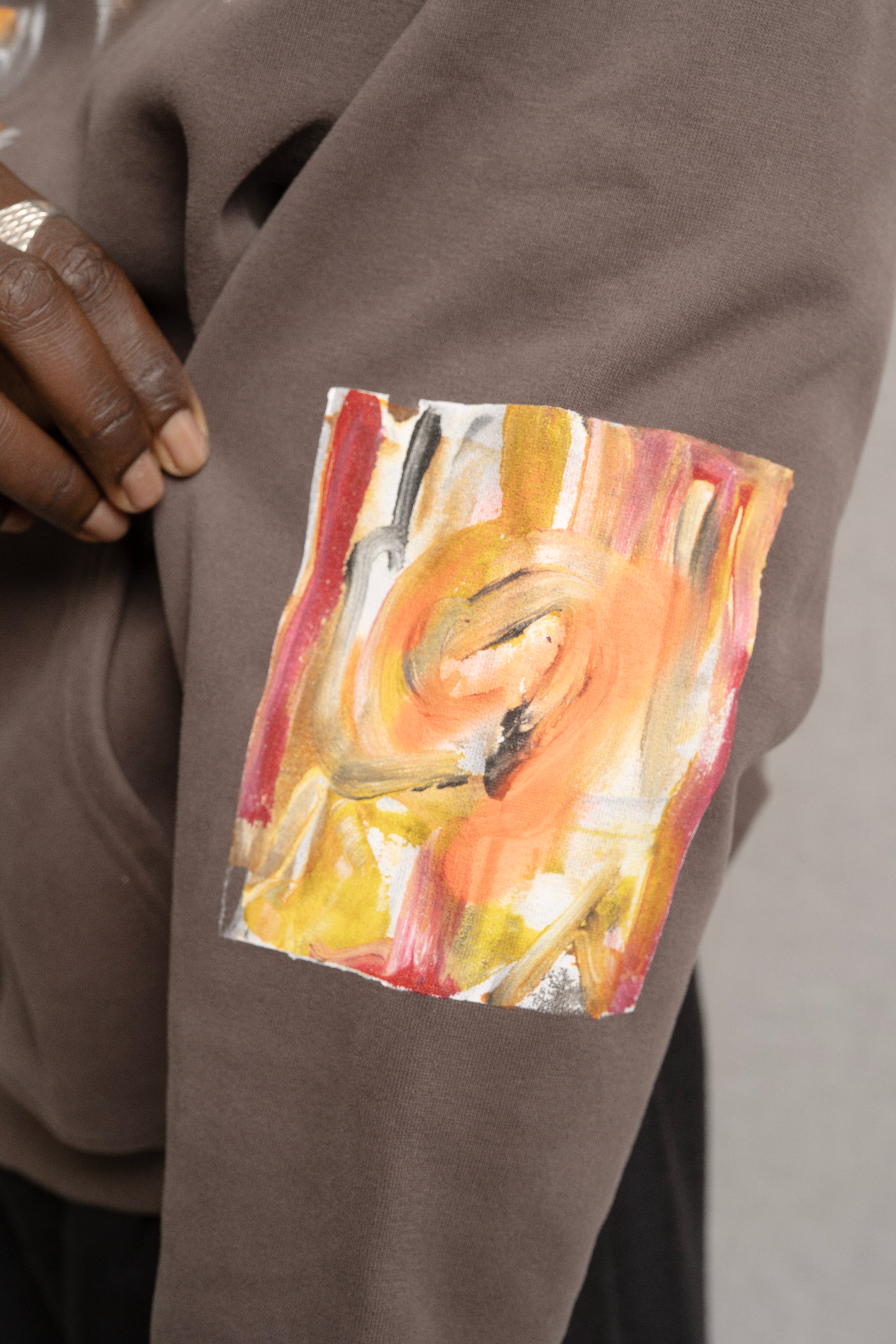 A Paleta Zip-Up Hoodie Brown