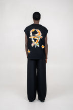 The Outline Sleeveless T-Shirt Black