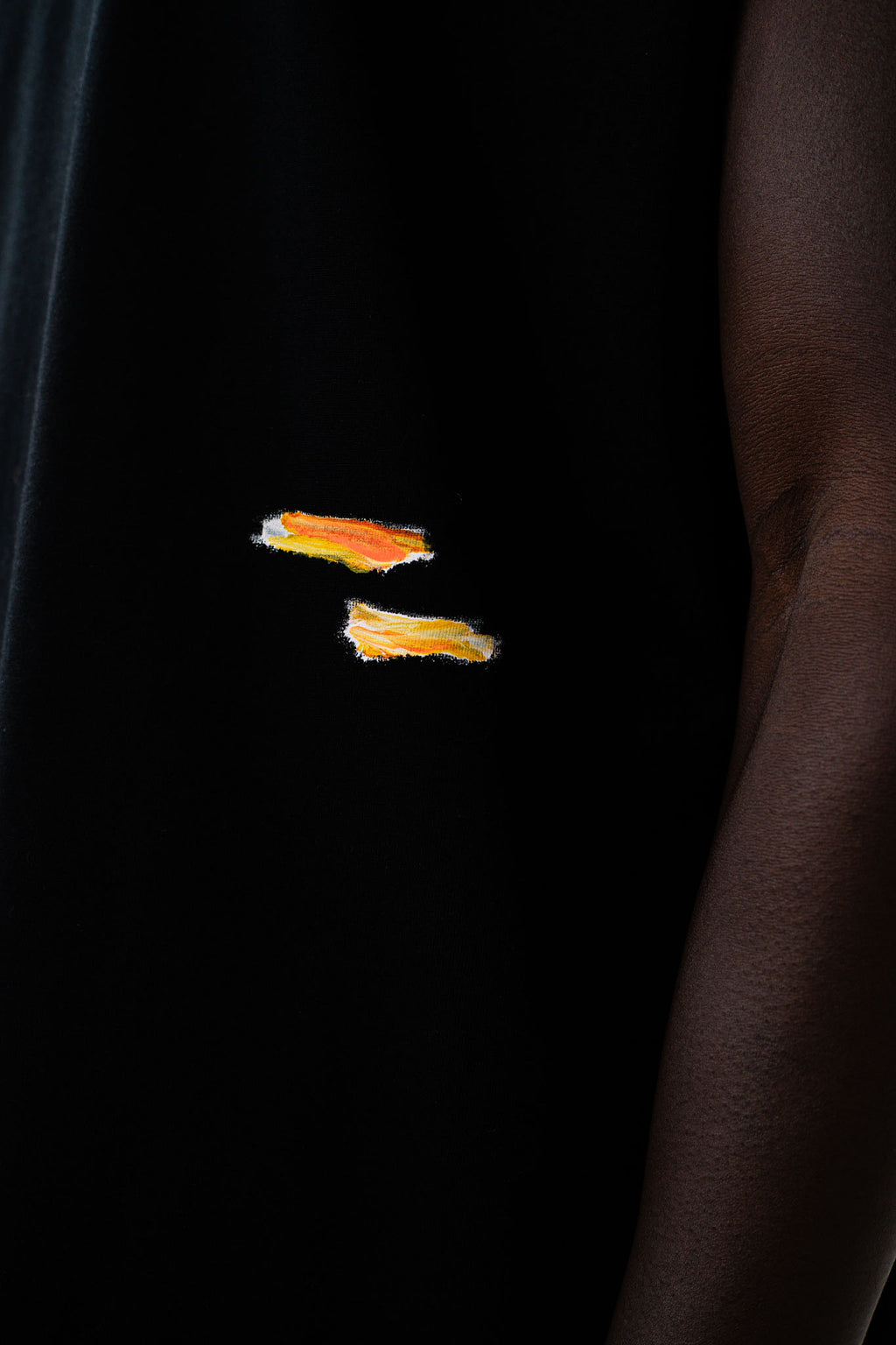 The Outline Sleeveless T-Shirt Black