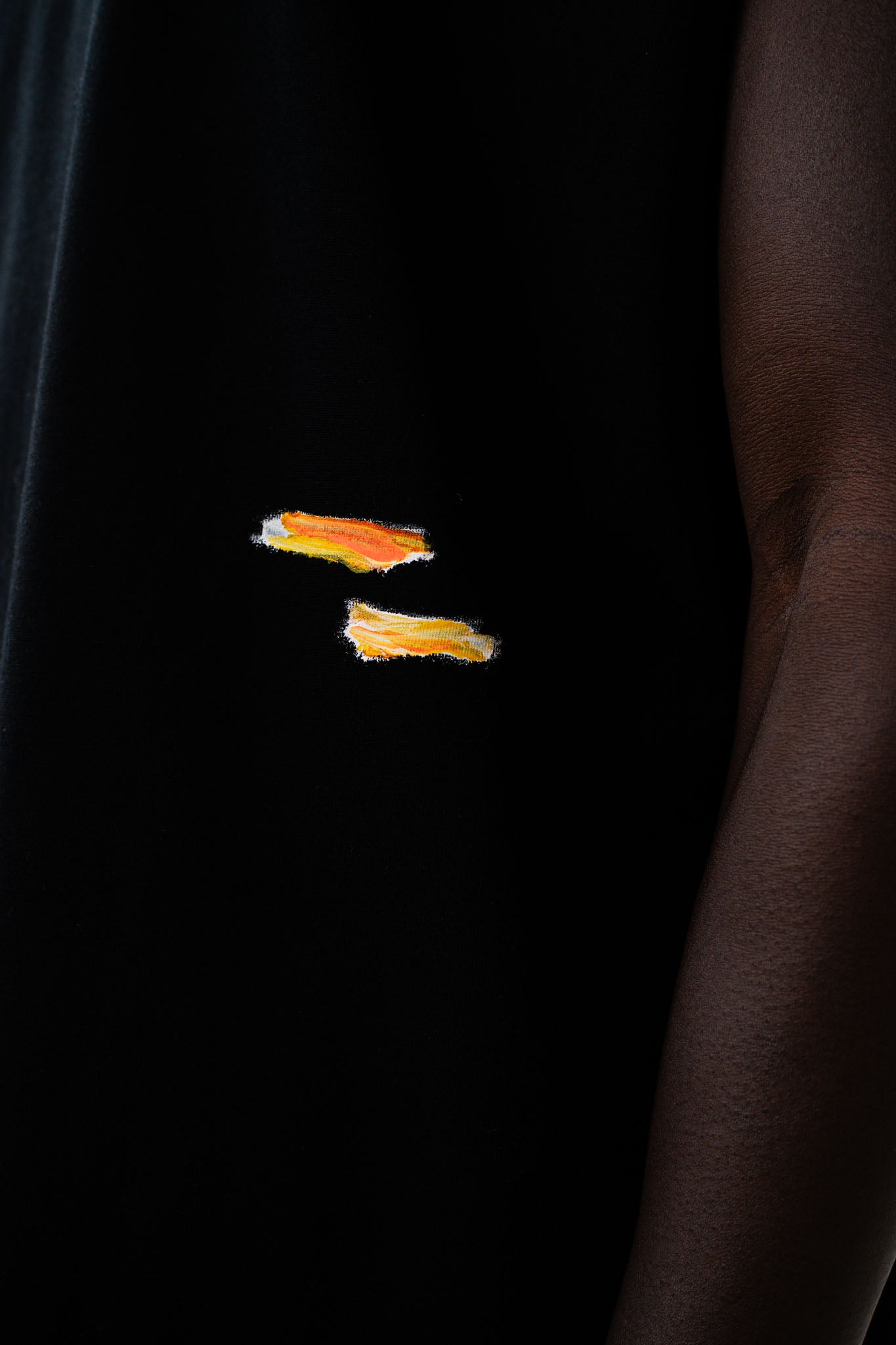 The Outline Sleeveless T-Shirt Black