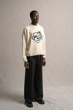 Vector of Color Knit Sweater Beige