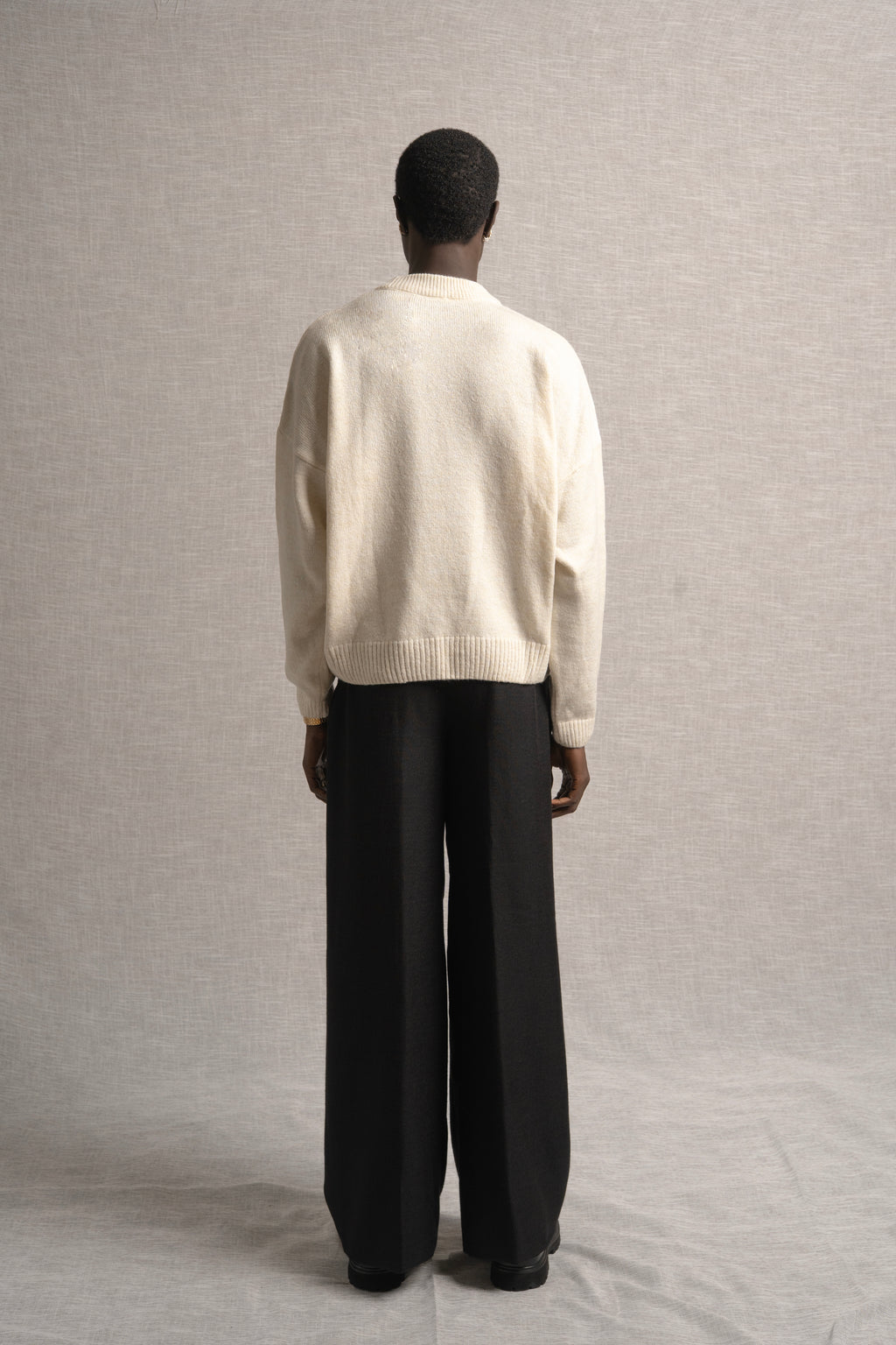 Vector of Color Knit Sweater Beige
