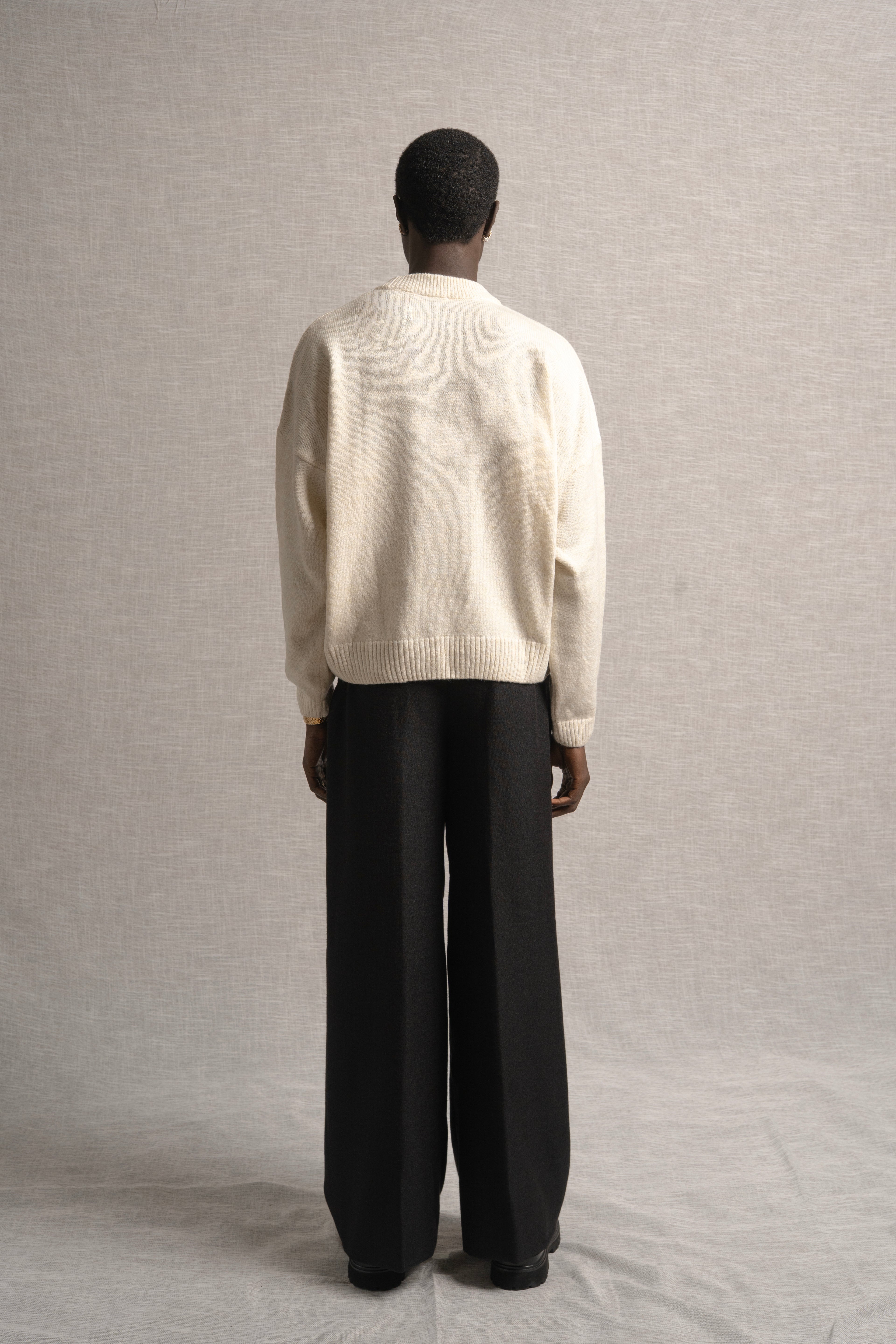 Vector of Color Knit Sweater Beige