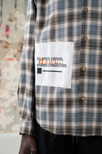 Cores Vivas Checkered Flannel Brown/Blue