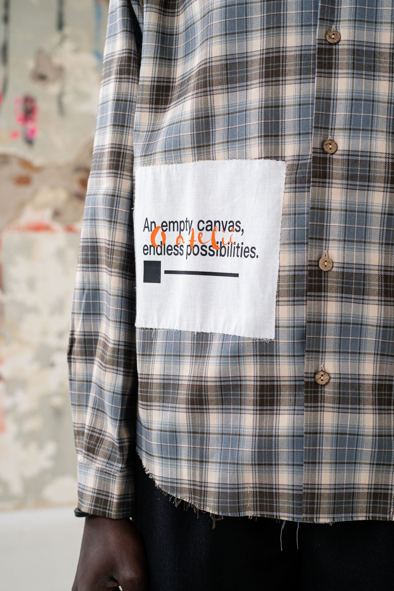Cores Vivas Checkered Flannel Brown/Blue