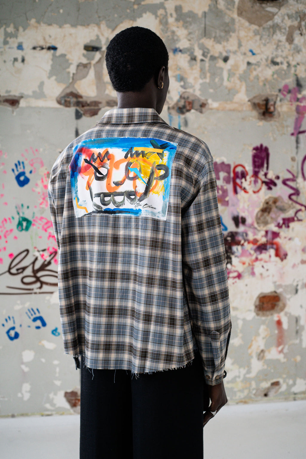 Cores Vivas Checkered Flannel Brown/Blue