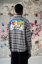 Cores Vivas Checkered Flannel Brown/Blue