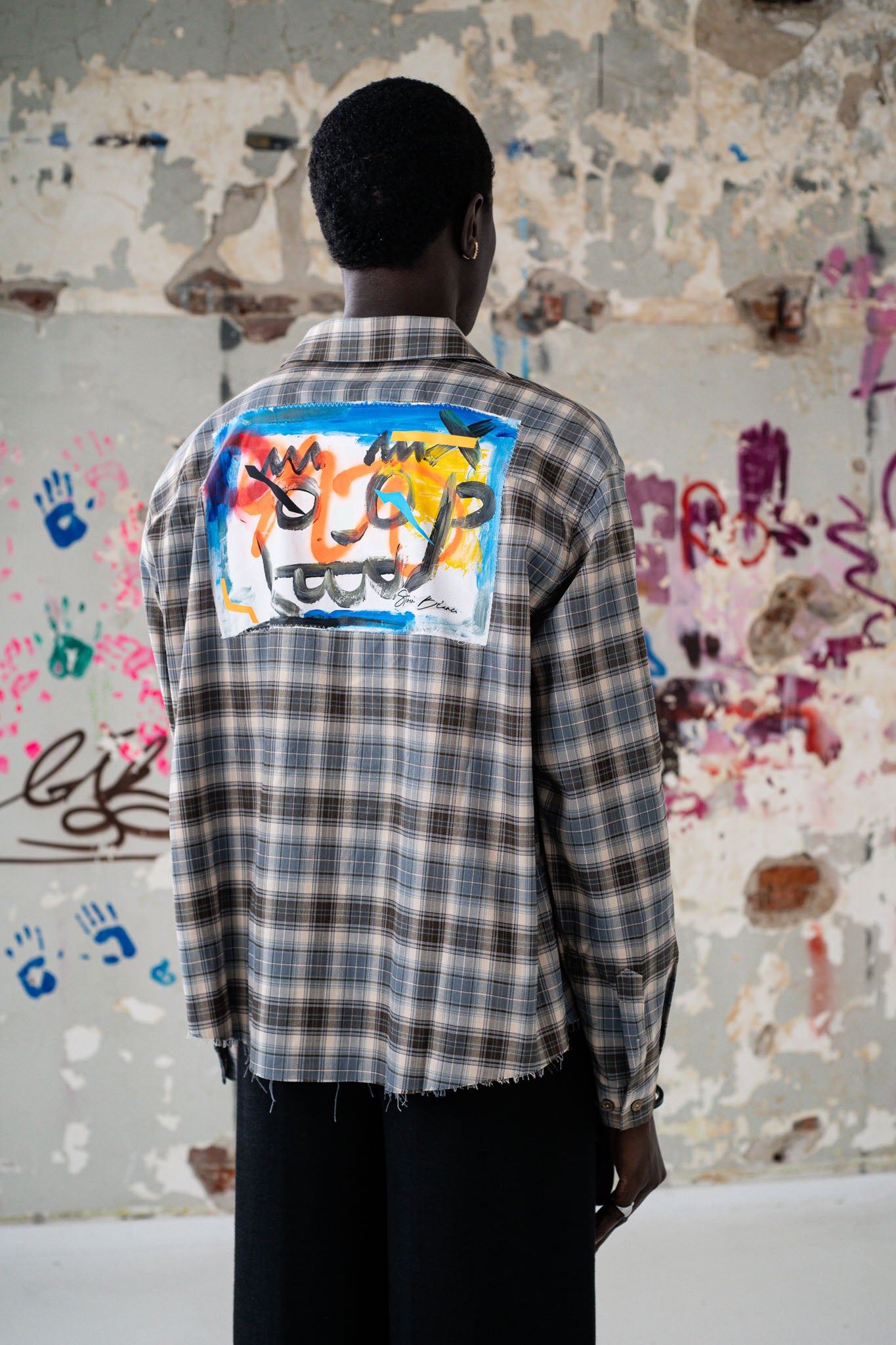 Cores Vivas Checkered Flannel Brown/Blue
