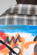 Cores Vivas Checkered Flannel Brown/Blue