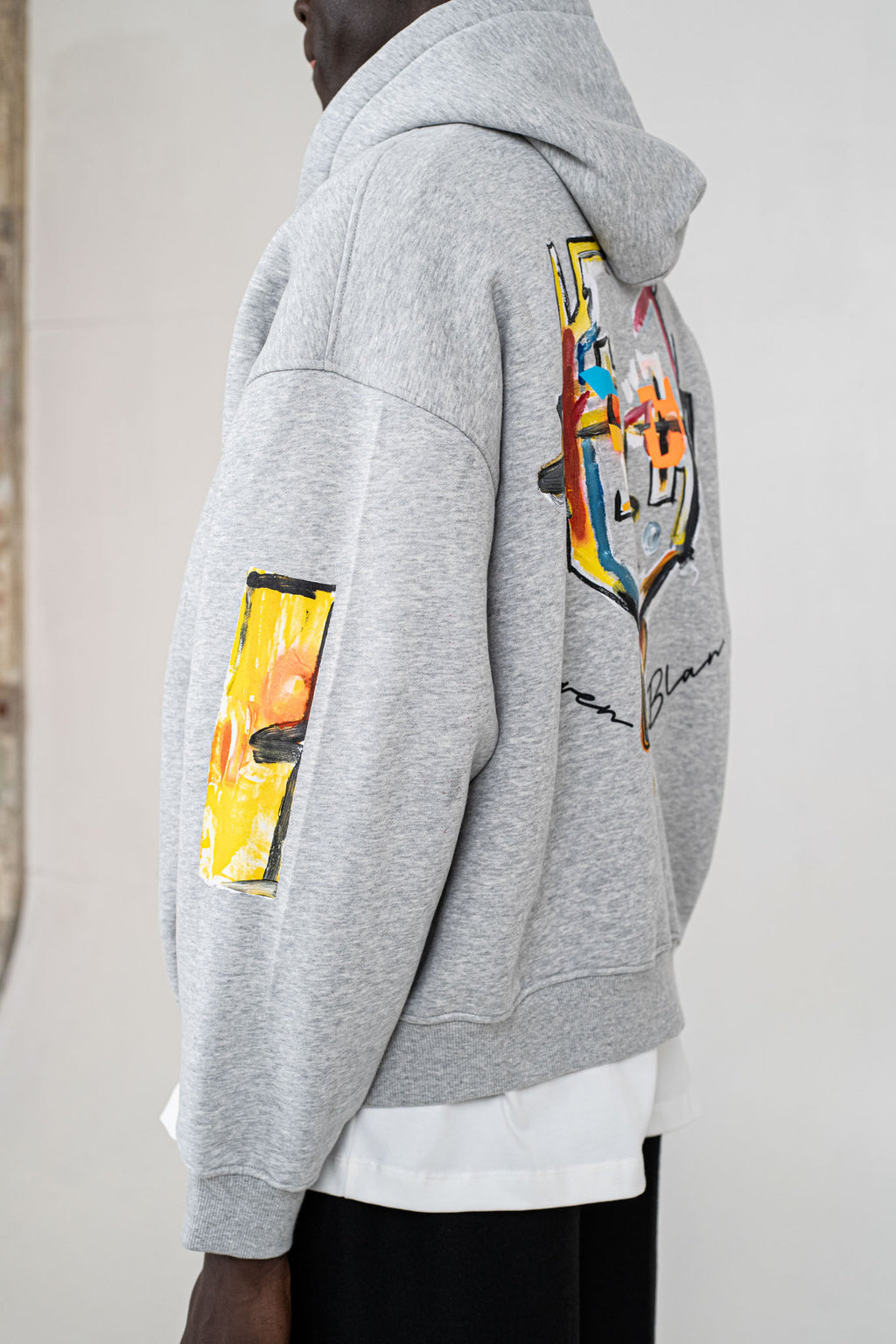 A Cinza Zip-Up Hoodie Grey