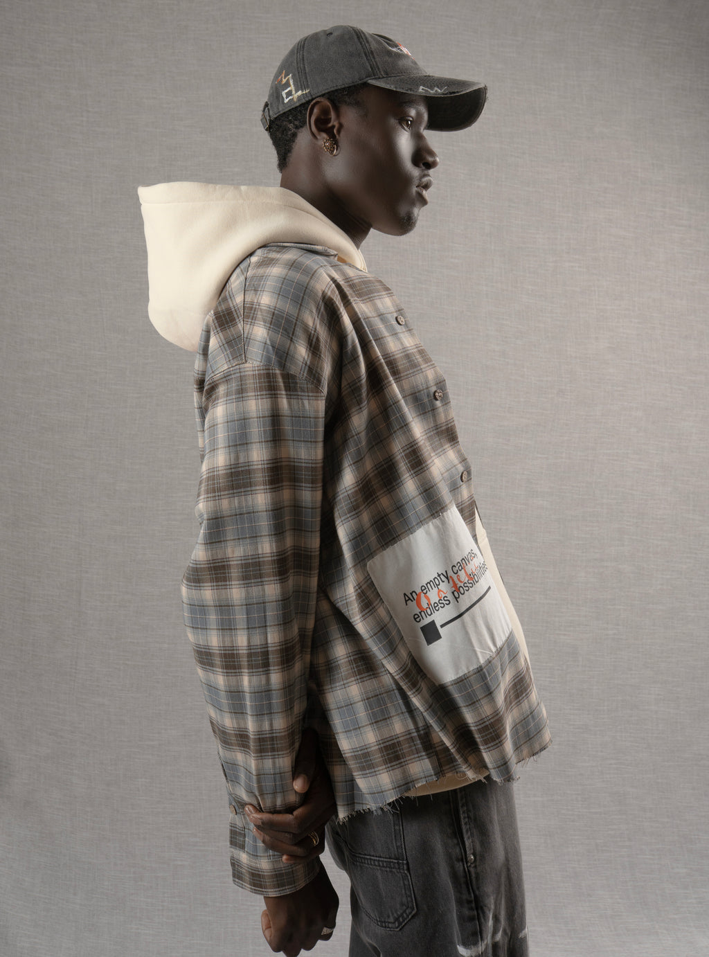 Cores Vivas Checkered Flannel Brown/Blue