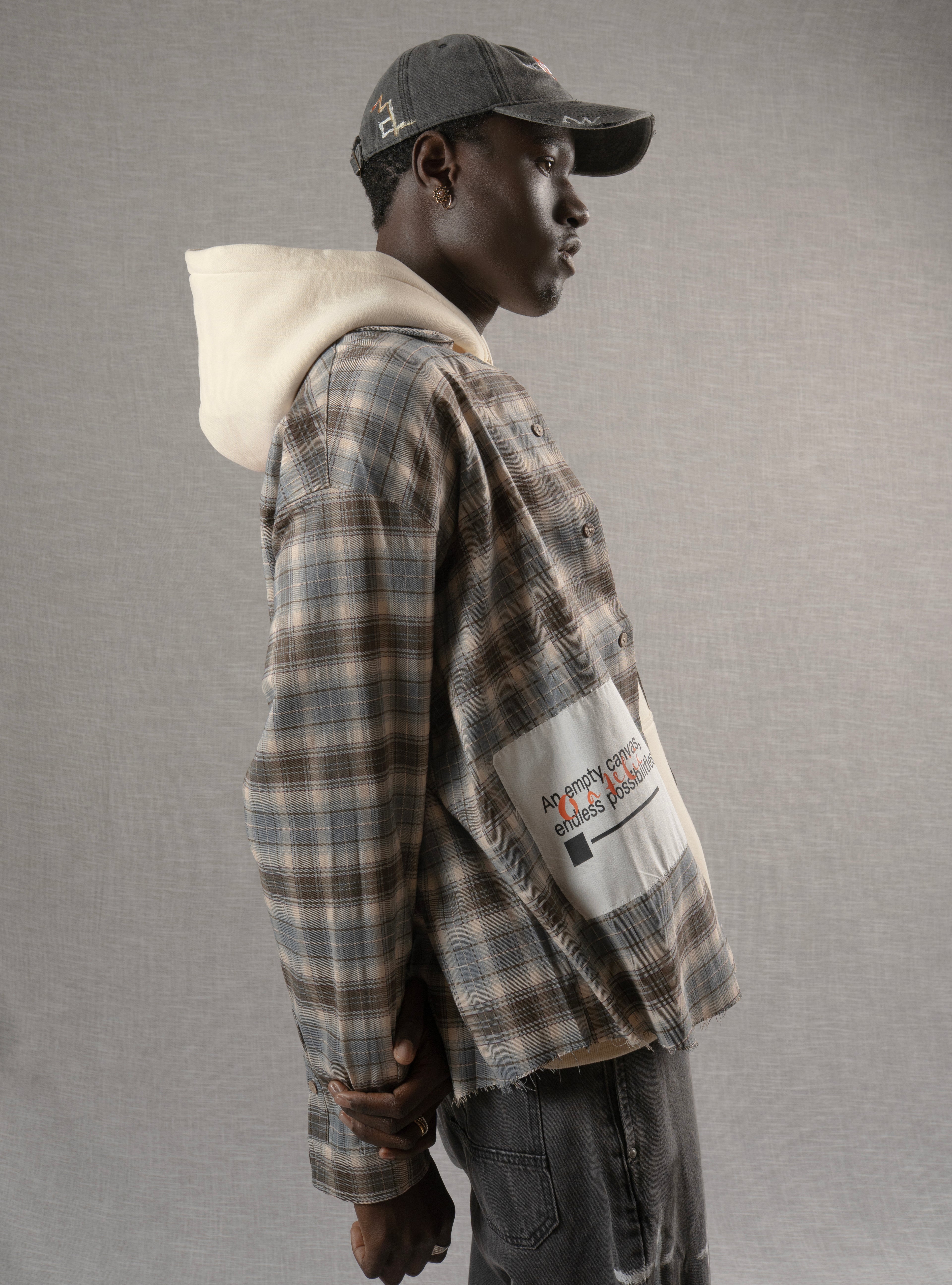 Cores Vivas Checkered Flannel Brown/Blue