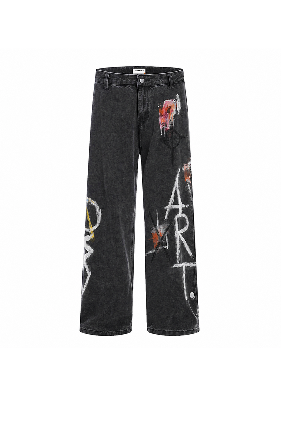 The Brushstroke Denim Jeans Dark Grey