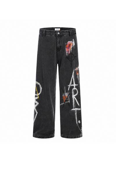 The Brushstroke Denim Jeans Dark Grey - Coming Soon