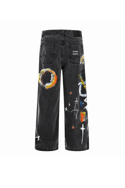 The Brushstroke Denim Jeans Dark Grey - Coming Soon