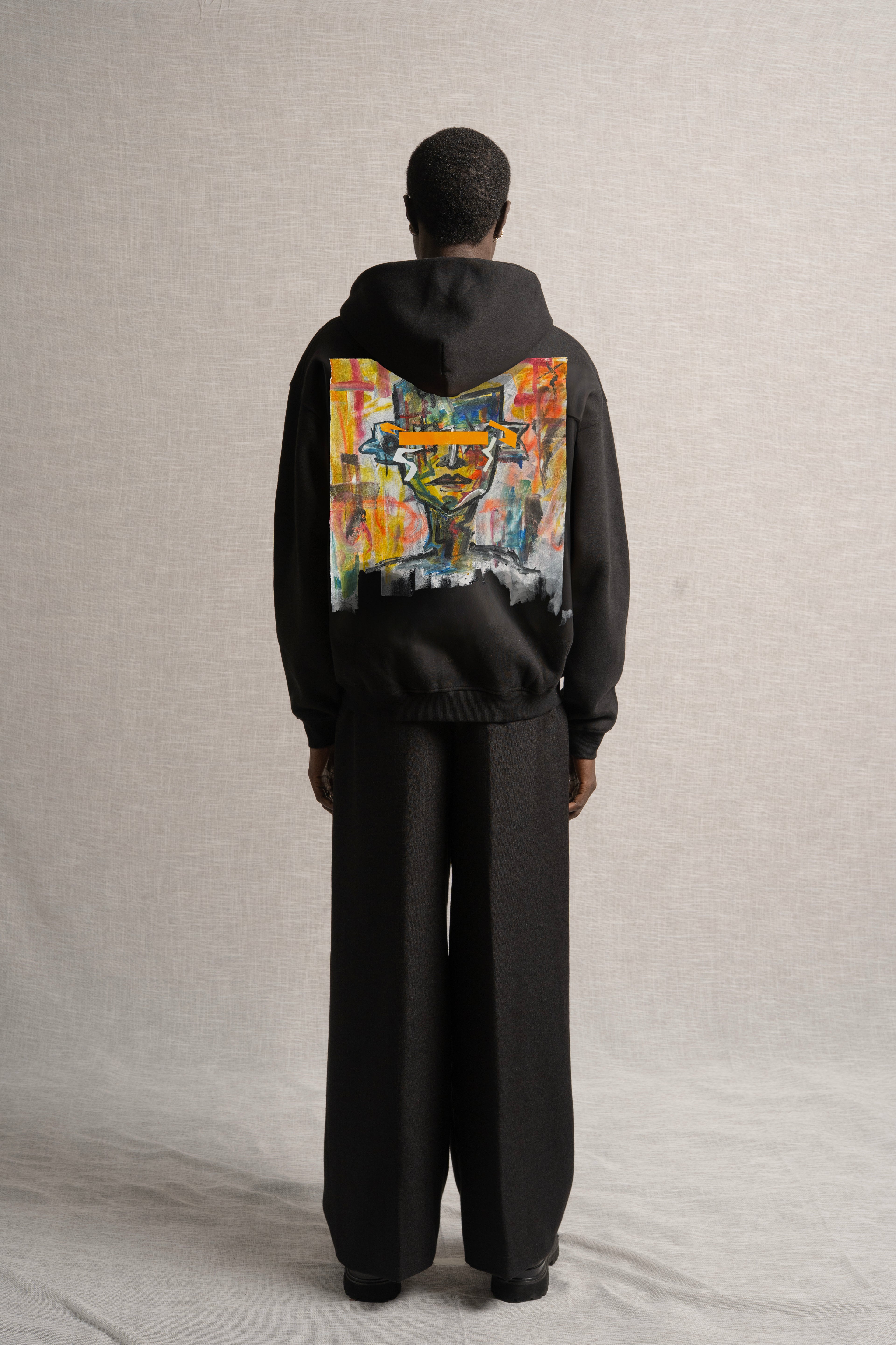 A Paleta Zip-Up Hoodie Black