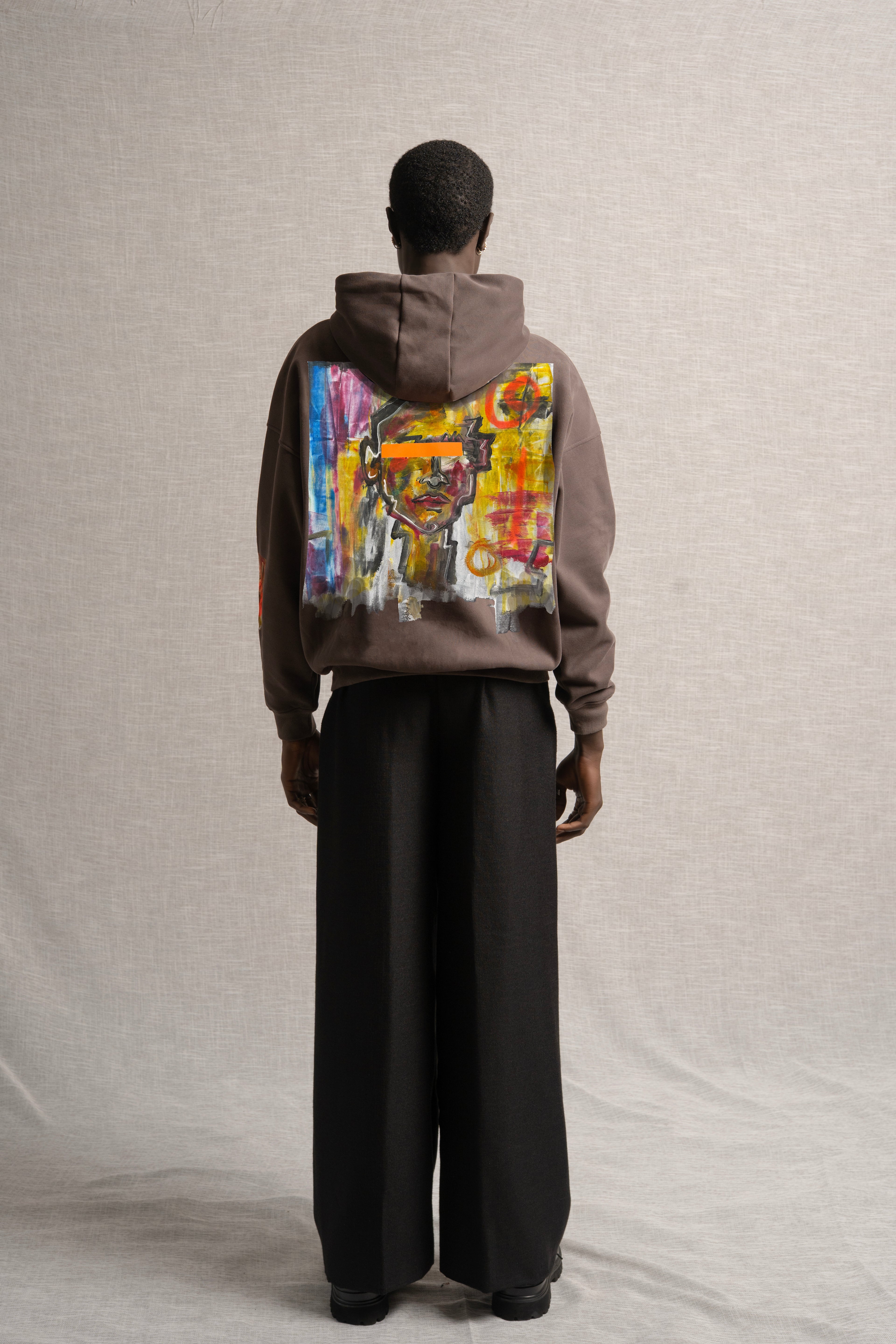 A Paleta Zip-Up Hoodie Brown