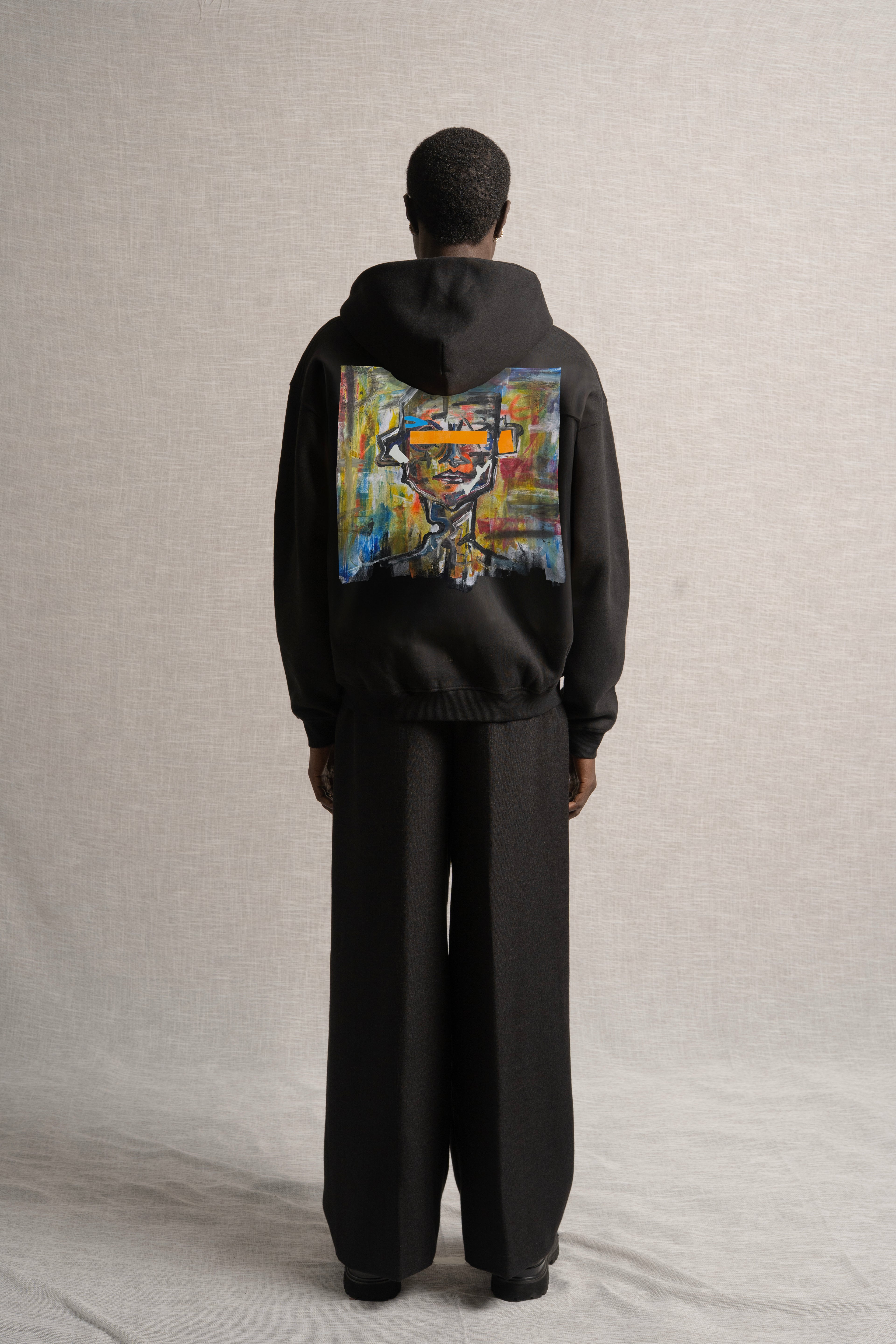 A Paleta Zip-Up Hoodie Black