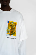 Fora da Tela Double Sleeve T-shirt White