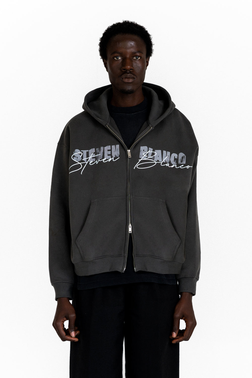 A Passagem Zip-Up Hoodie Grey