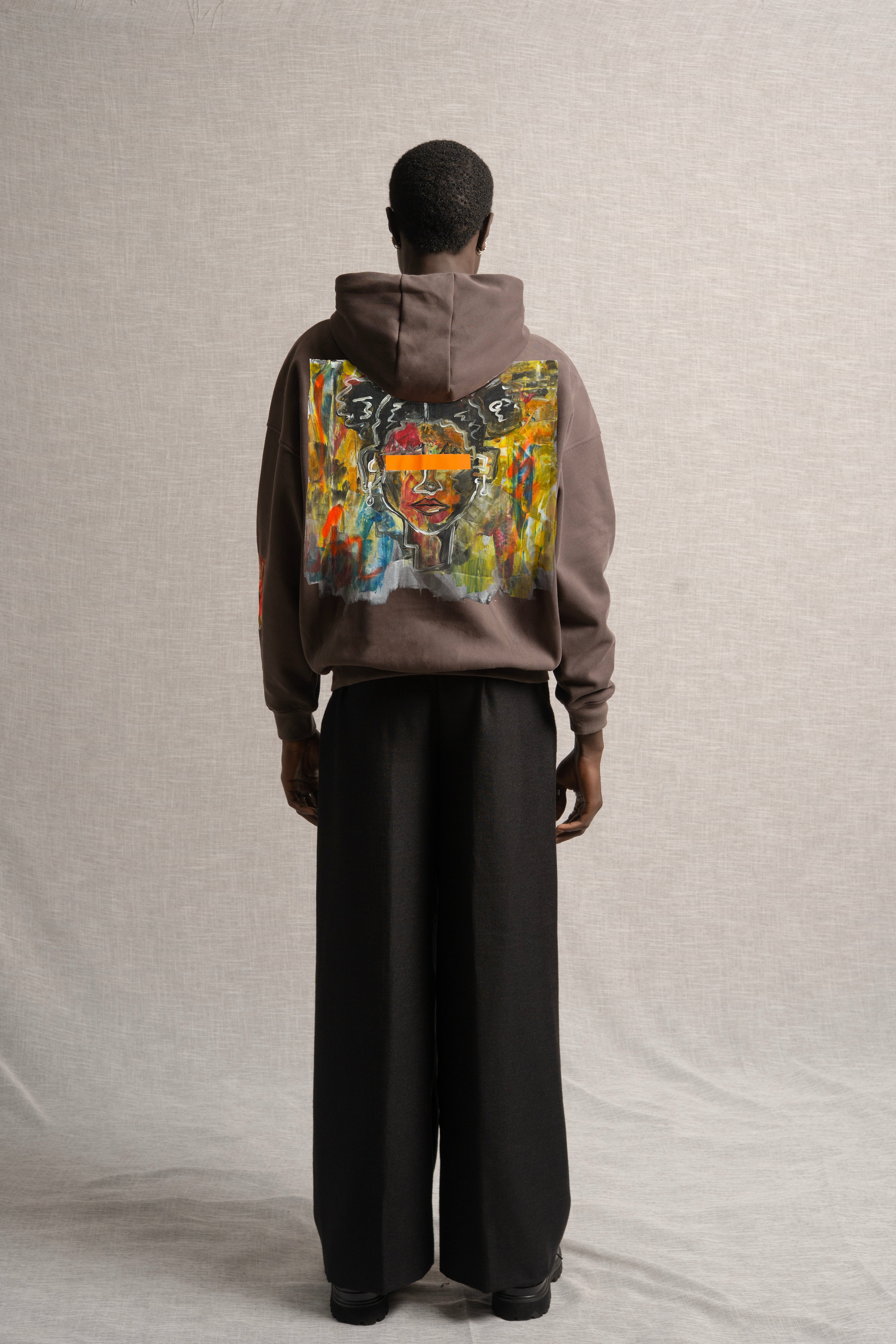 A Paleta Zip-Up Hoodie Brown