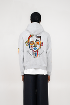 A Cinza Zip-Up Hoodie Grey