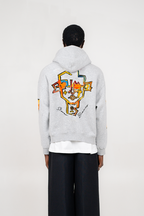 A Cinza Zip-Up Hoodie Grey