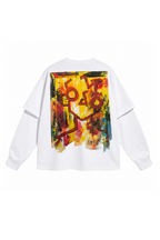 Fora da Tela Double Sleeve T-shirt White
