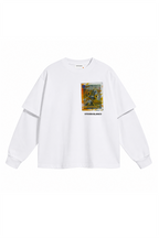 Fora da Tela Double Sleeve T-shirt White