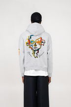 A Cinza Zip-Up Hoodie Grey