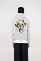 A Cinza Zip-Up Hoodie Grey