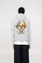 A Cinza Zip-Up Hoodie Grey