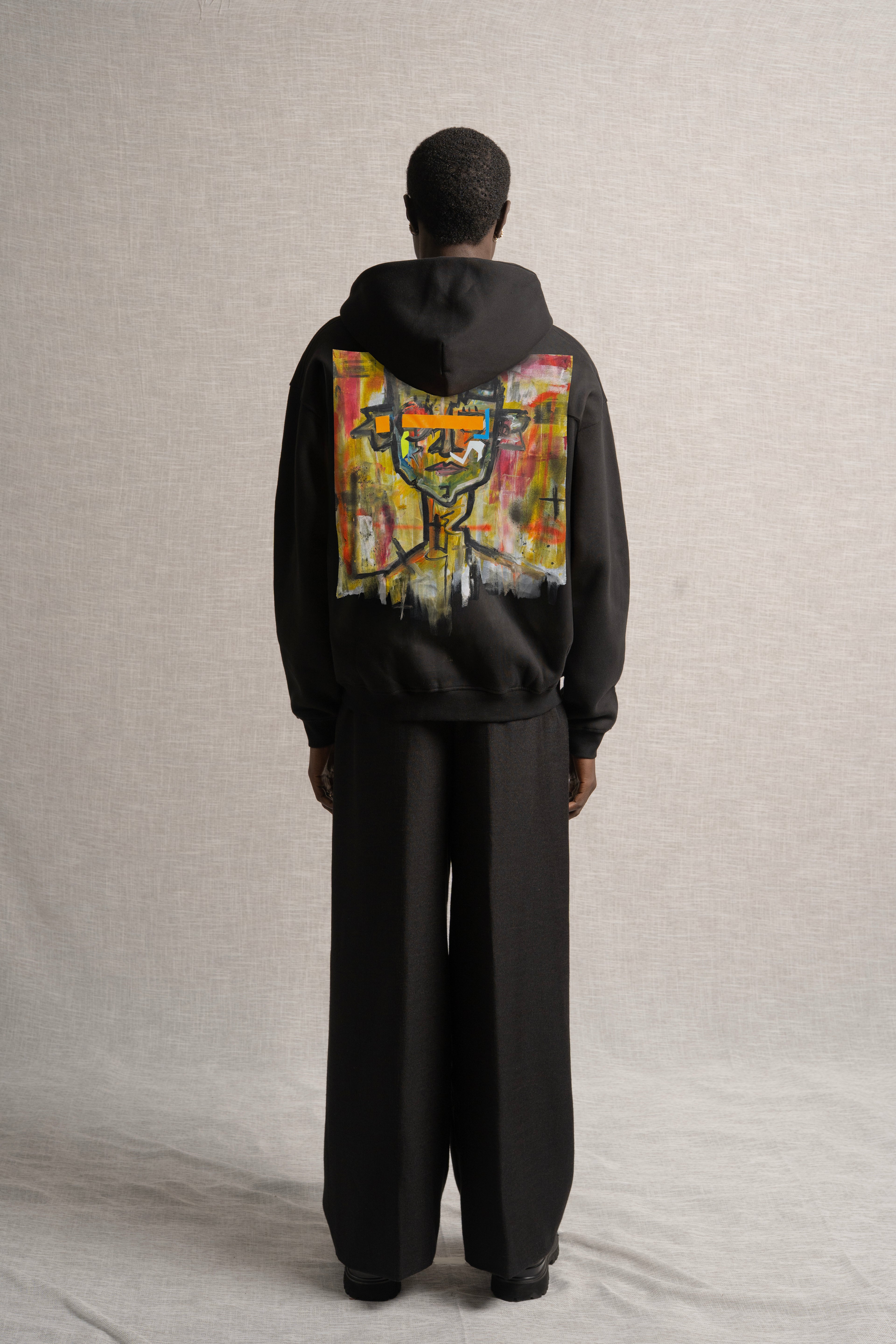 A Paleta Zip-Up Hoodie Black
