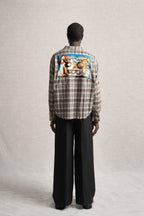 Cores Vivas Checkered Flannel Brown/Blue