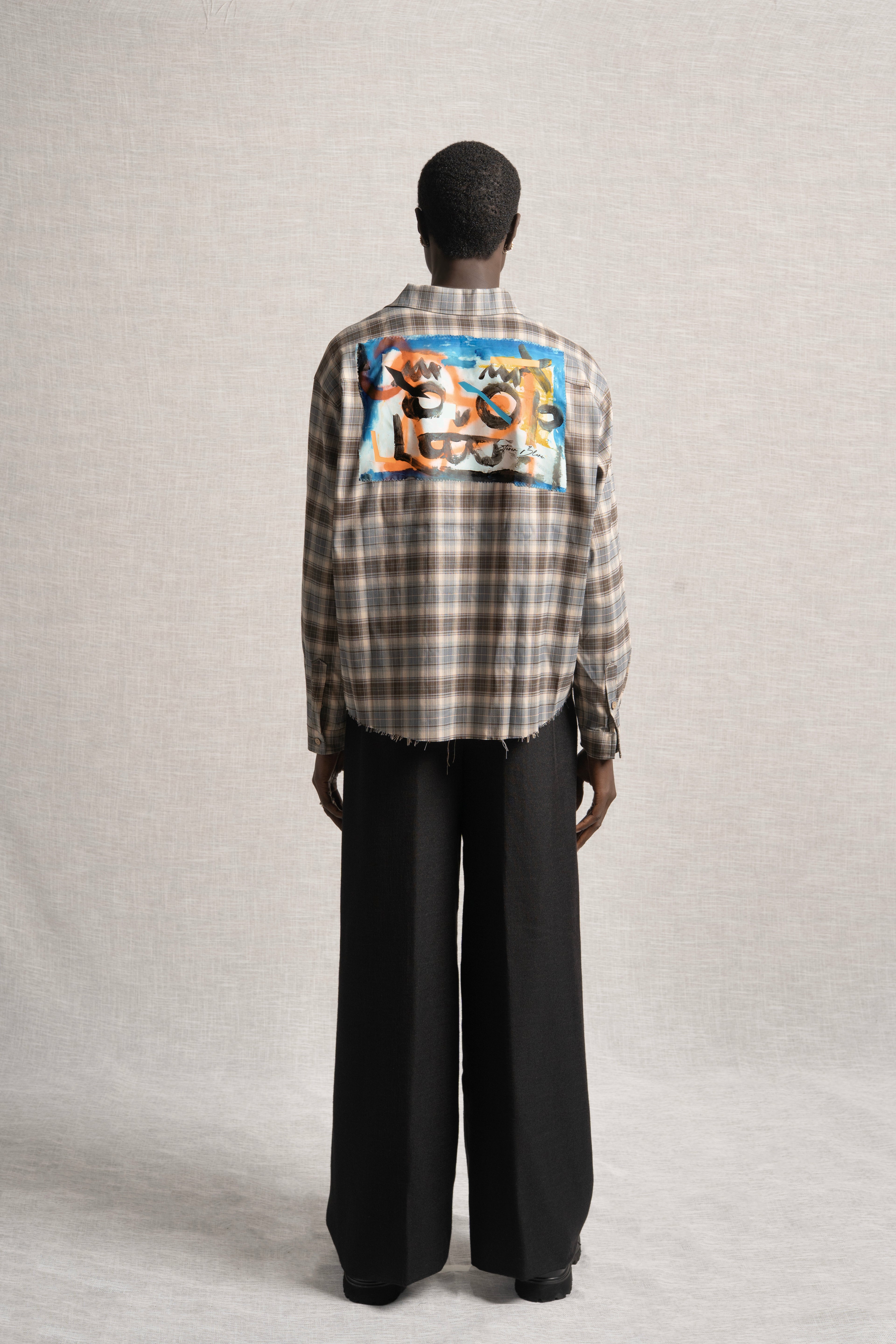 Cores Vivas Checkered Flannel Brown/Blue